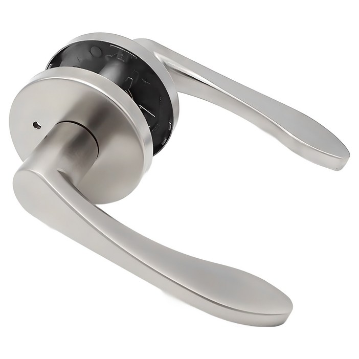 K1 DOMO 버튼형 방문손잡이 심플 그레이 국내산