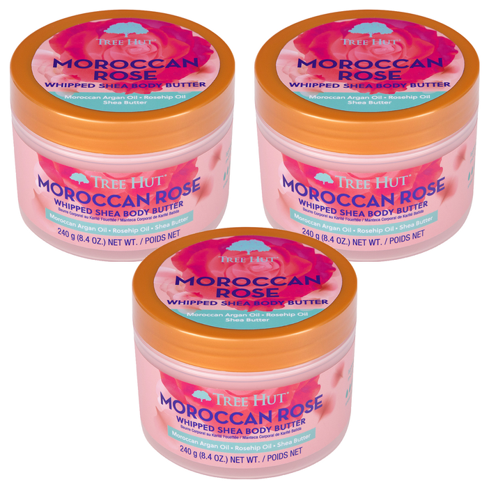 트리헛 휩 시어 바디크림 모로칸로즈, 3개, 240g