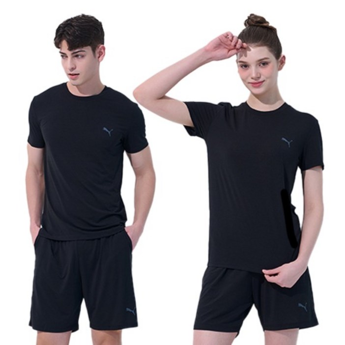 푸마바디웨어 남녀공용 퀵드라이 멀티 이지웨어 상하의 세트