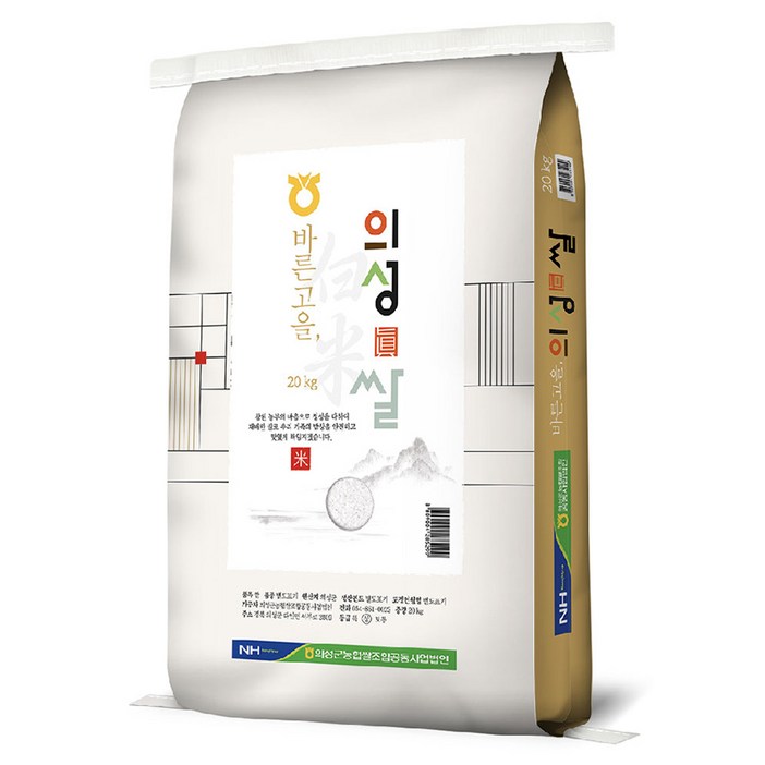 의성진 바른고을 쌀, 상등급, 20kg, 1개 의성진 바른고을 쌀, 상등급, 20kg, 1개
