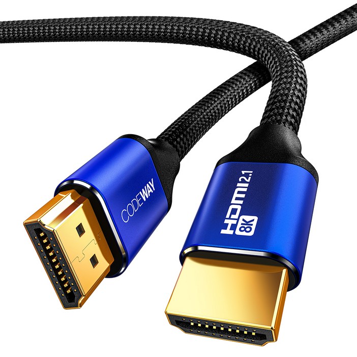 코드웨이 HDMI 2.1v UHD 8K 케이블, 1개, 1.5m 코드웨이 HDMI 2.1v UHD 8K 케이블, 1개, 1.5m