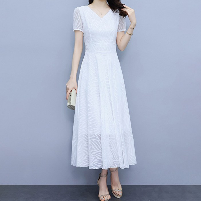 포플러앤씨 듀엘루 브이 원피스 P24SMOPS031015 빅사이즈 포함