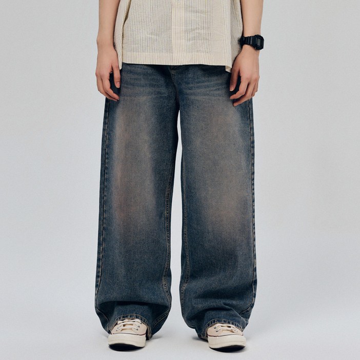 리플라이퍼키 남성용 웨어에버 와이드 데님 HT8501