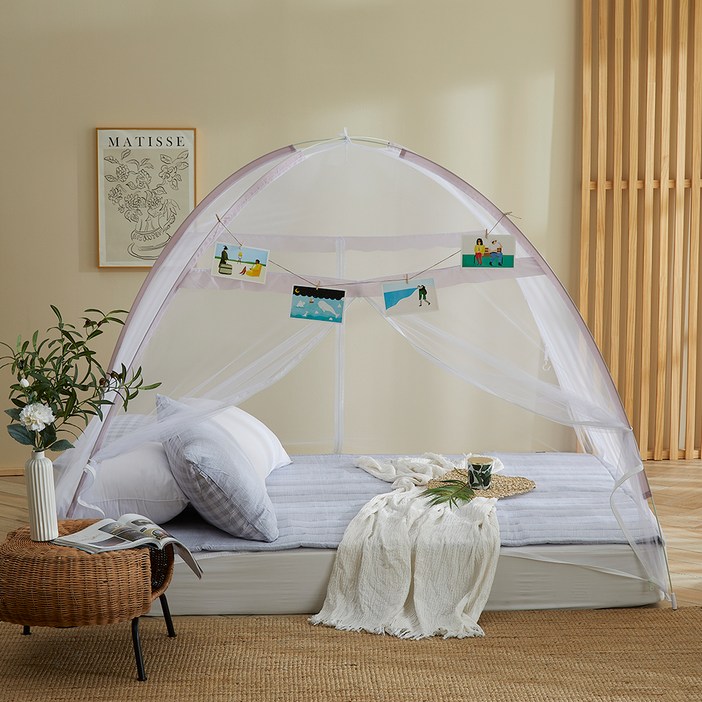 하우쎈스 모네트 원터치 침대모기장 텐트형