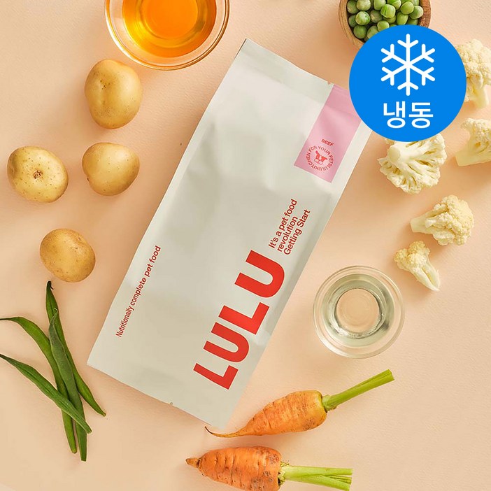 로켓프레시 룰루키친 룰루 비프 강아지 화식사료 냉동, 소고기, 1kg, 1개