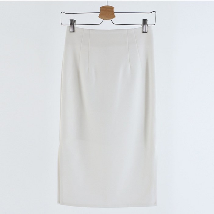 이푼아이 여성용 양옆트임 H라인 스판 펜슬 롱 스커트