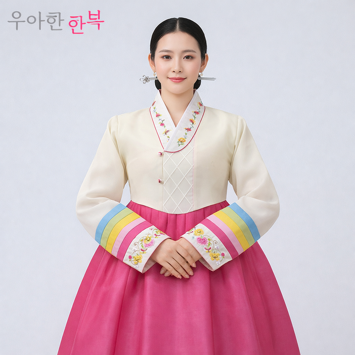 우아한한복 한복대여 행사 칠순 하객 한복 가성비