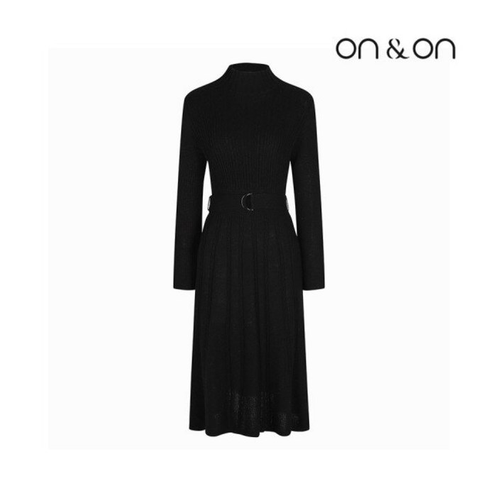 온앤온 벨티드 반목 니트 원피스JK2WOA13 722297