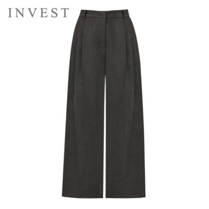 [77까지] 베이직 핀턱 슬랙스 팬츠_INI5W1PT7041