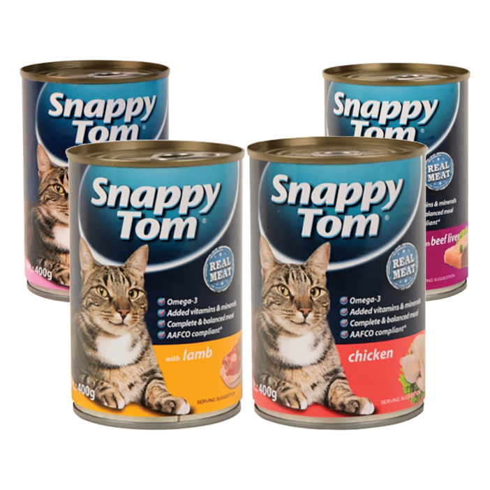 스내피톰 고양이캔 주식캔 부드러운 습식사료 대용량 참치 무스캔 400gx12개 1박스, 400g, 12개