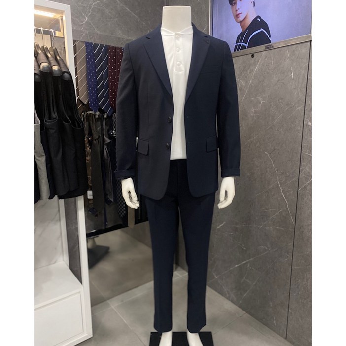 리버클래시 25SS 다크네이비 레귤러핏 스판 싱글 셋업LLS26511 LLS27511