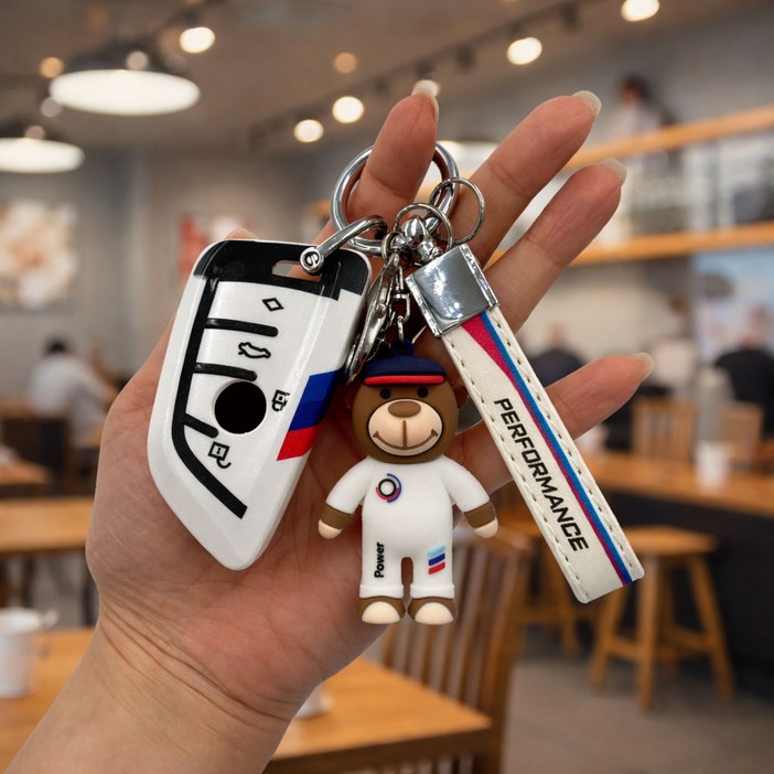 어니트 BMW 호환 곰돌이 키케이스 키커버 키링 키홀더