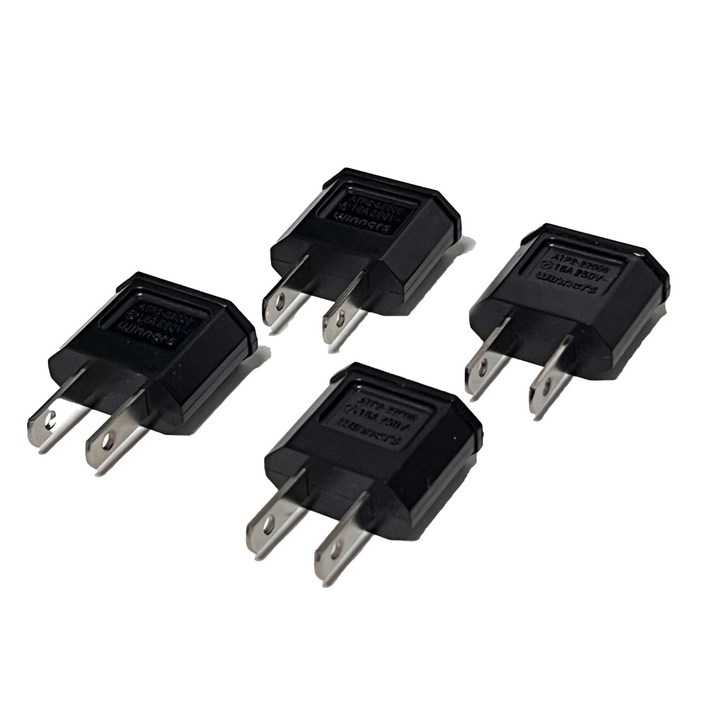 국산 해외여행용 110v 돼지코 어댑터 플러그 일본 미국 여행 준비물, 4개