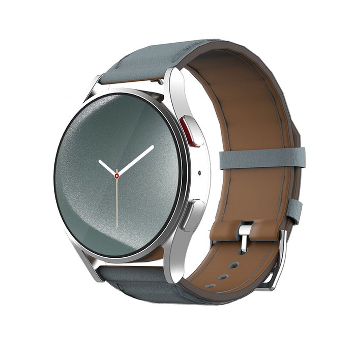 아이메이드잇 갤럭시워치 호환 모던 가죽밴드 스트랩, 그레이 블루, 1개