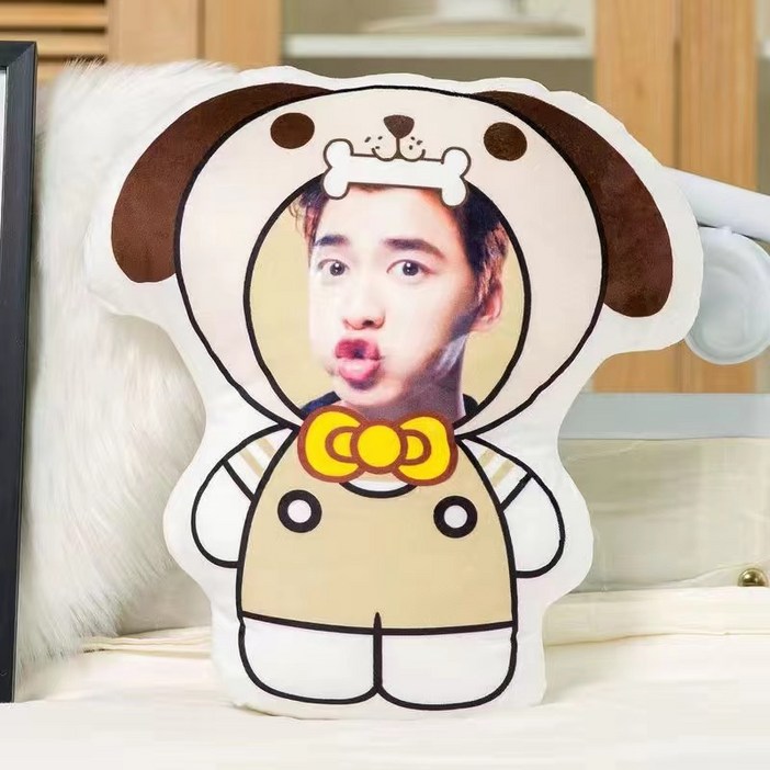 핸드팩토리 주문제작 나만의 사진 포토 쿠션 기념일 커플 친구 연예인 생일선물쿠션솜 포함