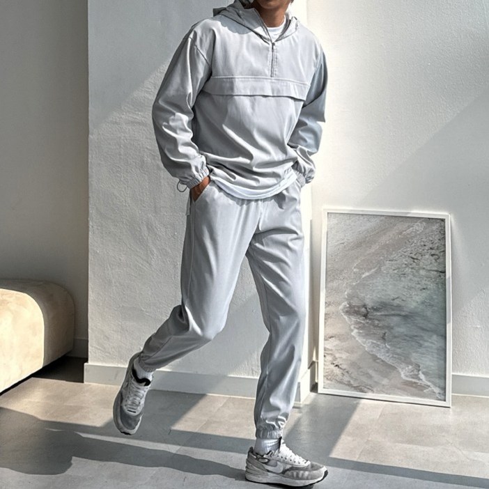 후드아노락 조거 트레이닝 세트 SET 빅사이즈4COLOR