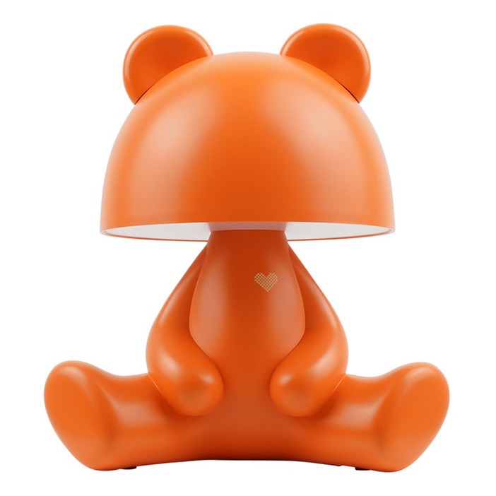 덱스탑 곰돌이 조명 무선 감성 무드라이트 감성 무드등 수유등 취침등 집들이, 오렌지 곰돌이