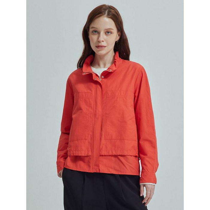 올리비아하슬러 오렌지 하프넥 캐주얼 점퍼 OHCSJP201