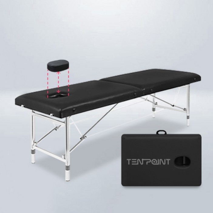 휴대용 접이식 마사지베드 기본형 미용 안마 경락 속눈썹 반영구 타투샵 스포츠 침대 페이스홀 마개 폭 60cm 70cm 선택