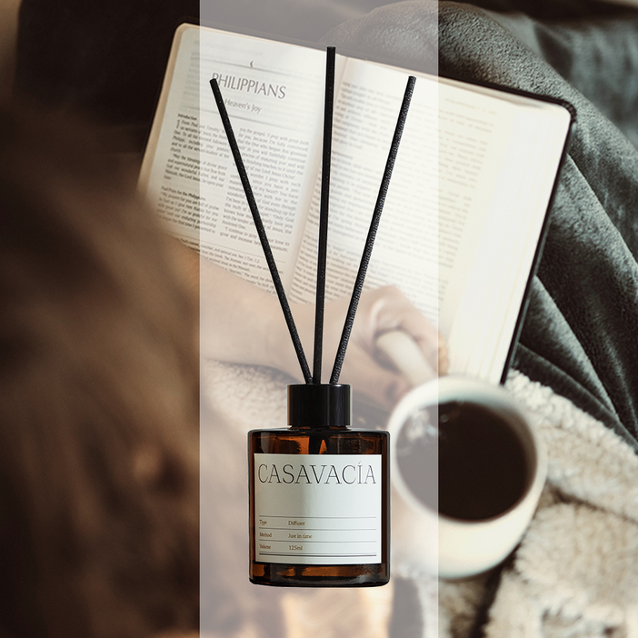 카사바시아 사무실 드레스룸 디퓨저 방향제 실내, 1개, 125ml, 발다프리크