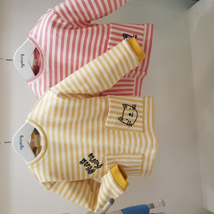 아가방 70 가을 베이비페어  아가방 디어베이비 가을 편한 유아 티셔츠  데일리 편한 외출복 놀이복으로 매일매일 즐겁게 유아 티셔츠  소량 한정수량 입고