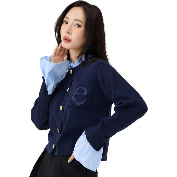 에이미 이스토아르 eimy istoire 카라 니트 가디건