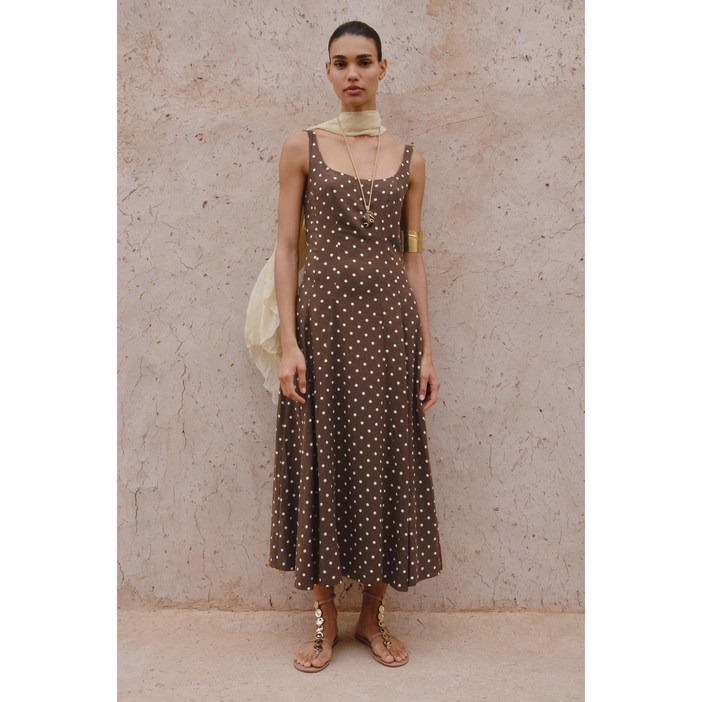 ZARA 자라 도트 롱 원피스