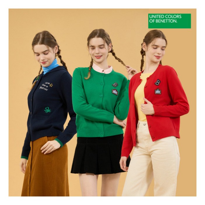 베네통스포츠 O 25FW 여성 니트 가디건 2종