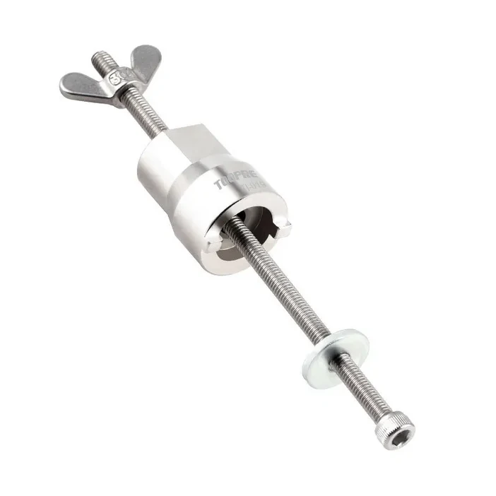 TOOPRE 자전거 타워 베이스 제거 도구 슬리브 포함 스테인레스 스틸 허브 꽃 드럼 MTB 슬롯 잠금 구조