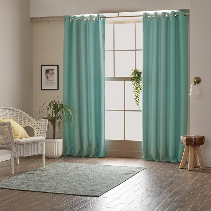 아일렛형 하비드 암막커튼 작은창 135x170cm 2장SET