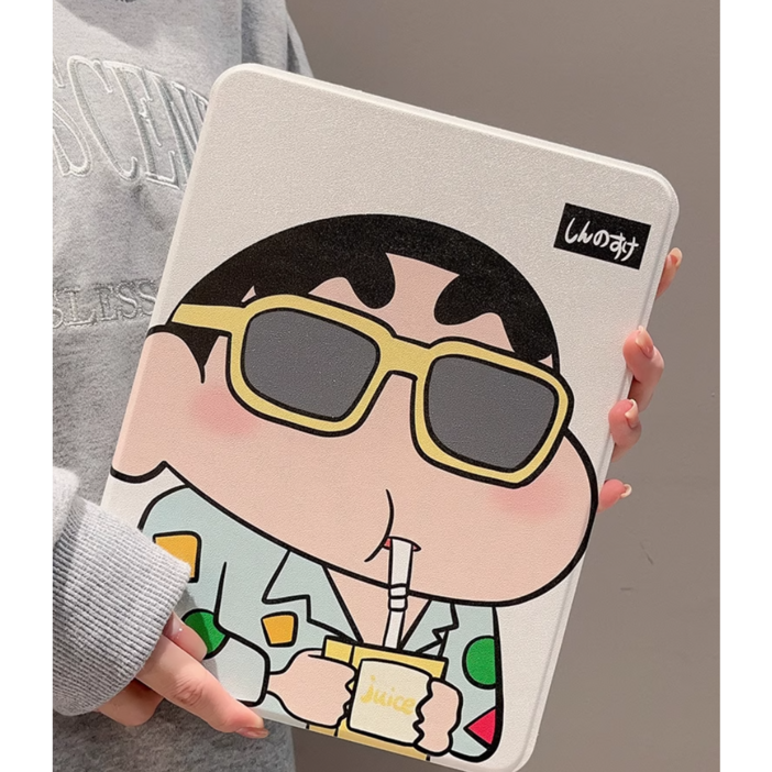 짱구선글라스 아이패드케이스 짱구아이패드 짱구선글라스케이스 아이패드 일반 미니 에어 프로 아크릴케이스, 1개