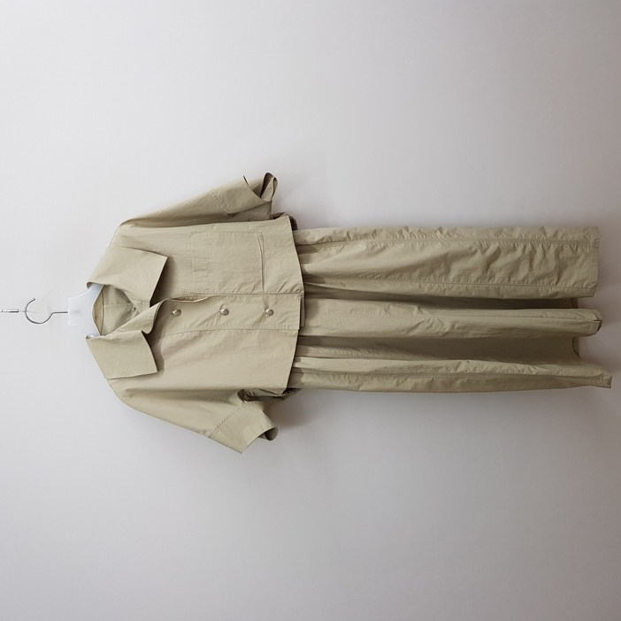 중고 SJSJ 2023 드로우 스트링셔츠 점퍼 슬리브리스 원피스 세트