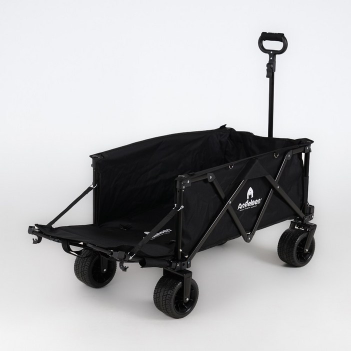 판매1위 안델센 V3 울트라 캠핑 웨건뒷문개방형 4종 컬러 출시 광폭타이어 바퀴분리 세척, 3단핸들, 저소음 , 견고성 강화, 블랙, 1개