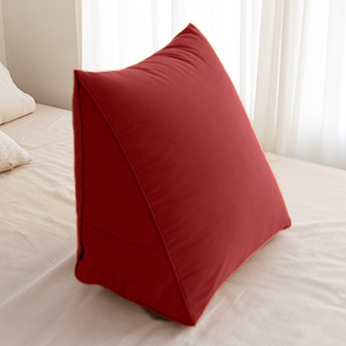 쿠션이야기 오래가는 삼각 등쿠션, 와인