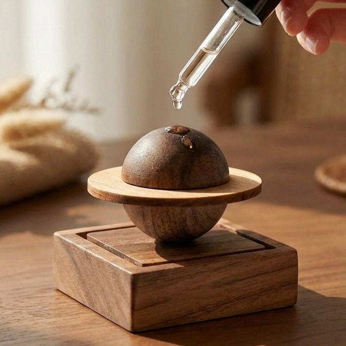 ONDOBIUM 행성 원목 차량용 방향제 감성 디퓨저 인테리어 자동차 소품