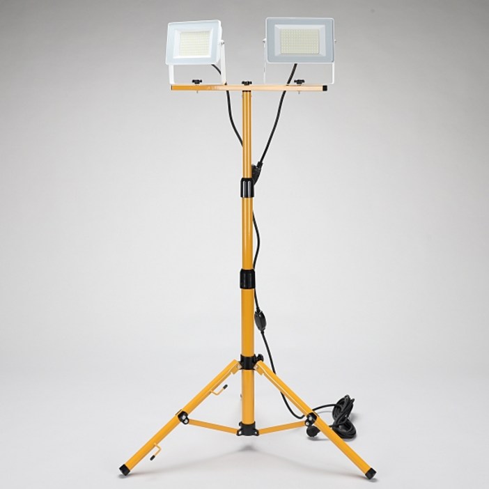 케이시조명 LED 투광기 투광등 스탠드 작업등 공사장 야간작업 야외 조명 100W 스위치형 전선방수 캠핑조명 세트상품 AS 2년 보장
