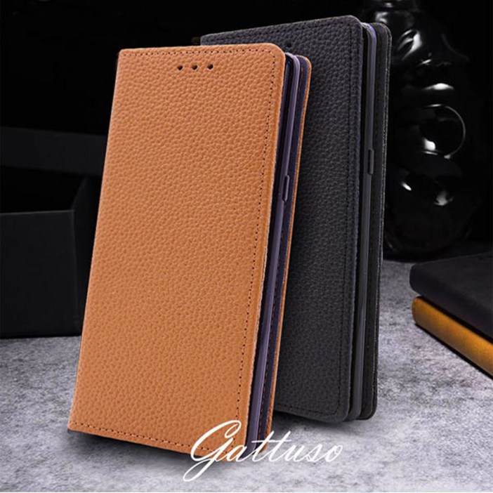 폰팡 카투소 소가죽갤럭시퀀텀2SMA826S용 플립케이스