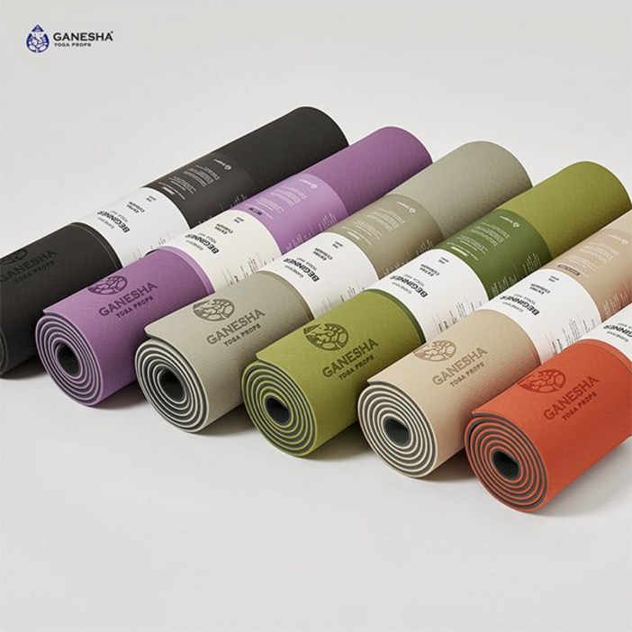 가네샤요가프랍스 가네샤 비기너 요가매트 엑스트라 쿠션 TPE 8MM 411038, Lilac