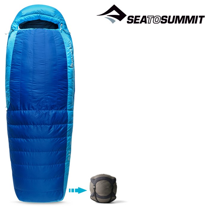 씨투써밋 트렉 9도 롱 다운 침낭지퍼링크L 3계절 캠핑 백패킹, 단품