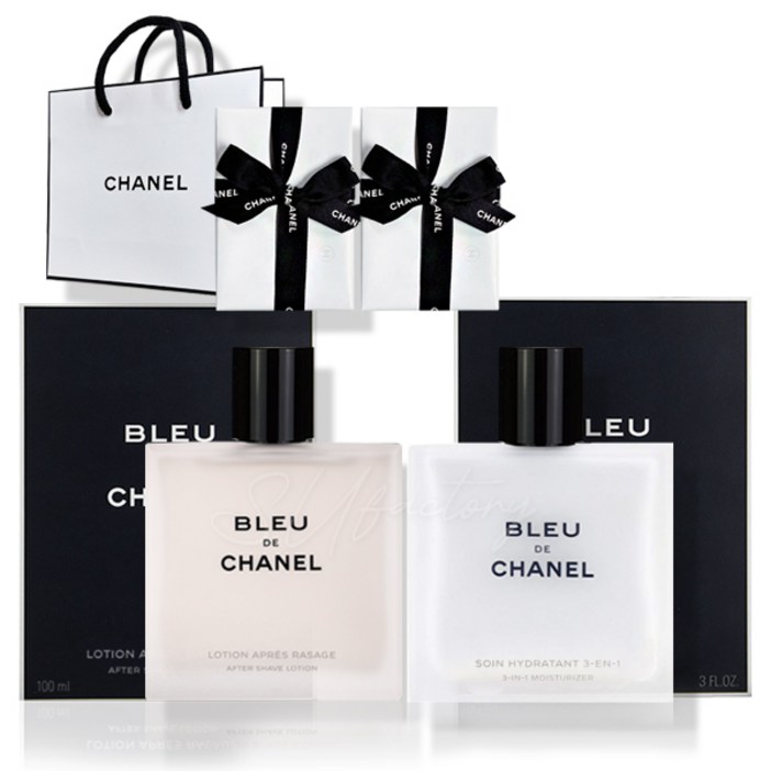 샤넬 블루 드 샤넬 애프터 쉐이브 스킨 100ml 로션 90ml 2종 세트 백화점 선물포장