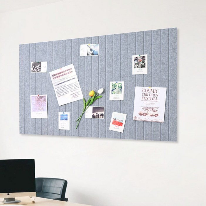 스피세프 부착식 펠트 게시판 대형 알림판