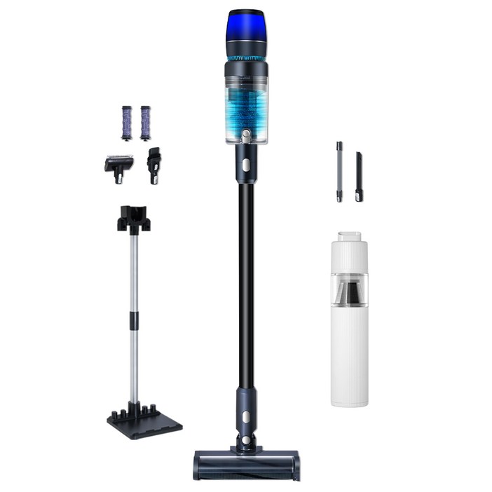 최신형 차이슨 무선 청소기 BLDC V50 자동충전 거치대  고사양 흡입력, BLDC V50, 혼합색상