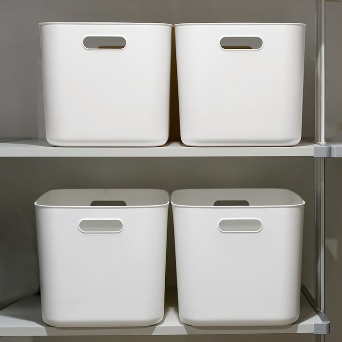 보노하우스 로코스 정리함 수납바스켓, 라이트화이트, 4개