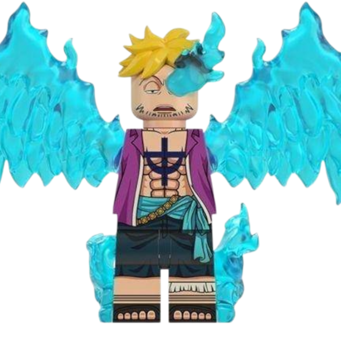 원피스ONEPIECE 해적왕 애니메이션 캐릭터 브릭미니피규어 컬렉션 취미수집장식컬렉션용 커스텀 호환 블록피규어 8종 시리즈 VER.02, 1개, OPC0208. 마르코