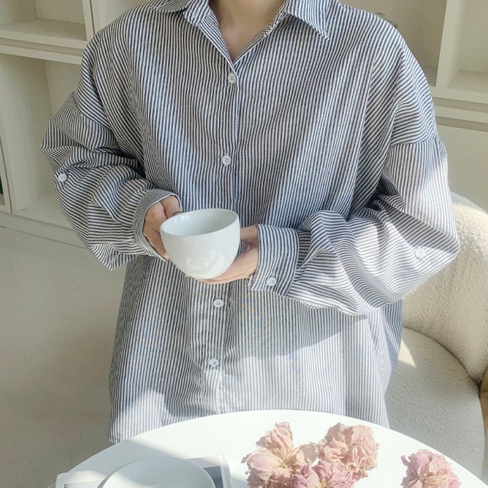 애플망고옷장 오버핏 줄무늬 한라 스트라이프남방 5806 빅사이즈셔츠 애플망고옷장 오버핏 줄무늬 한라 스트라이프남방 5806 빅사이즈셔츠