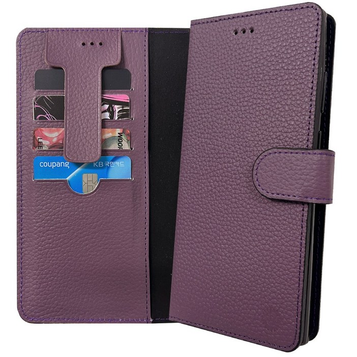 갤럭시A51 쏠 에리 천연소가죽 카드 지갑 다이어리 케이스