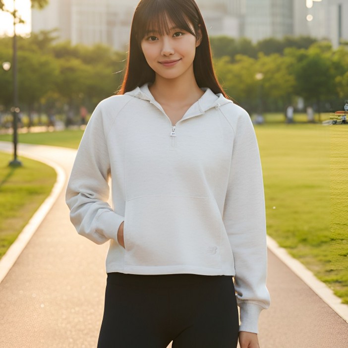 국내매장정품뉴발란스 후드티 반집업 여성용