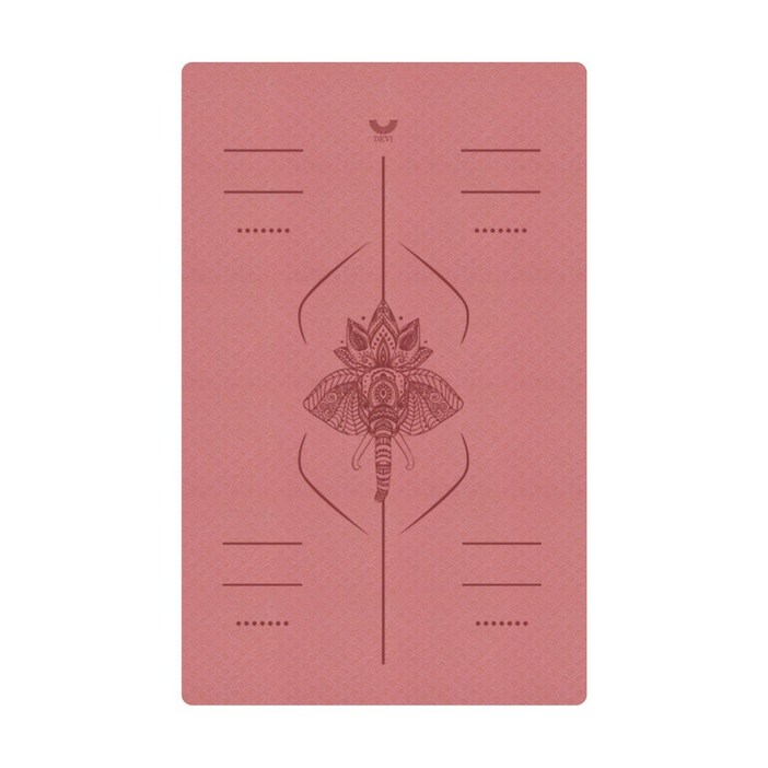 데비 TPE 와이드 센터라인 요가매트, 다크오키드 1개, 1개