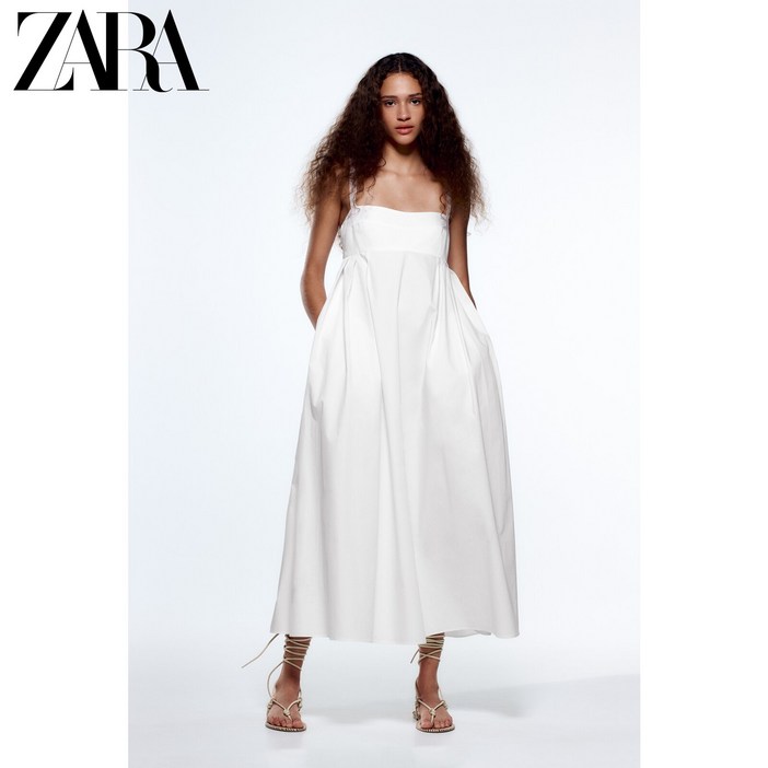ZARA 자라 볼륨 나시 롱 원피스 ZARA 자라 볼륨 나시 롱 원피스