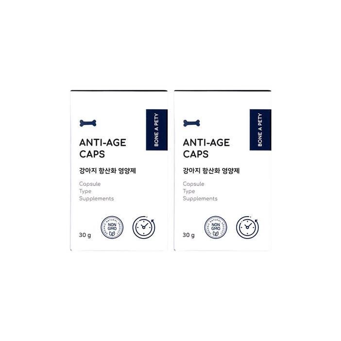 본아페티 강아지 항산화제 안티에이지캡스 60정, 단일상품, 2개